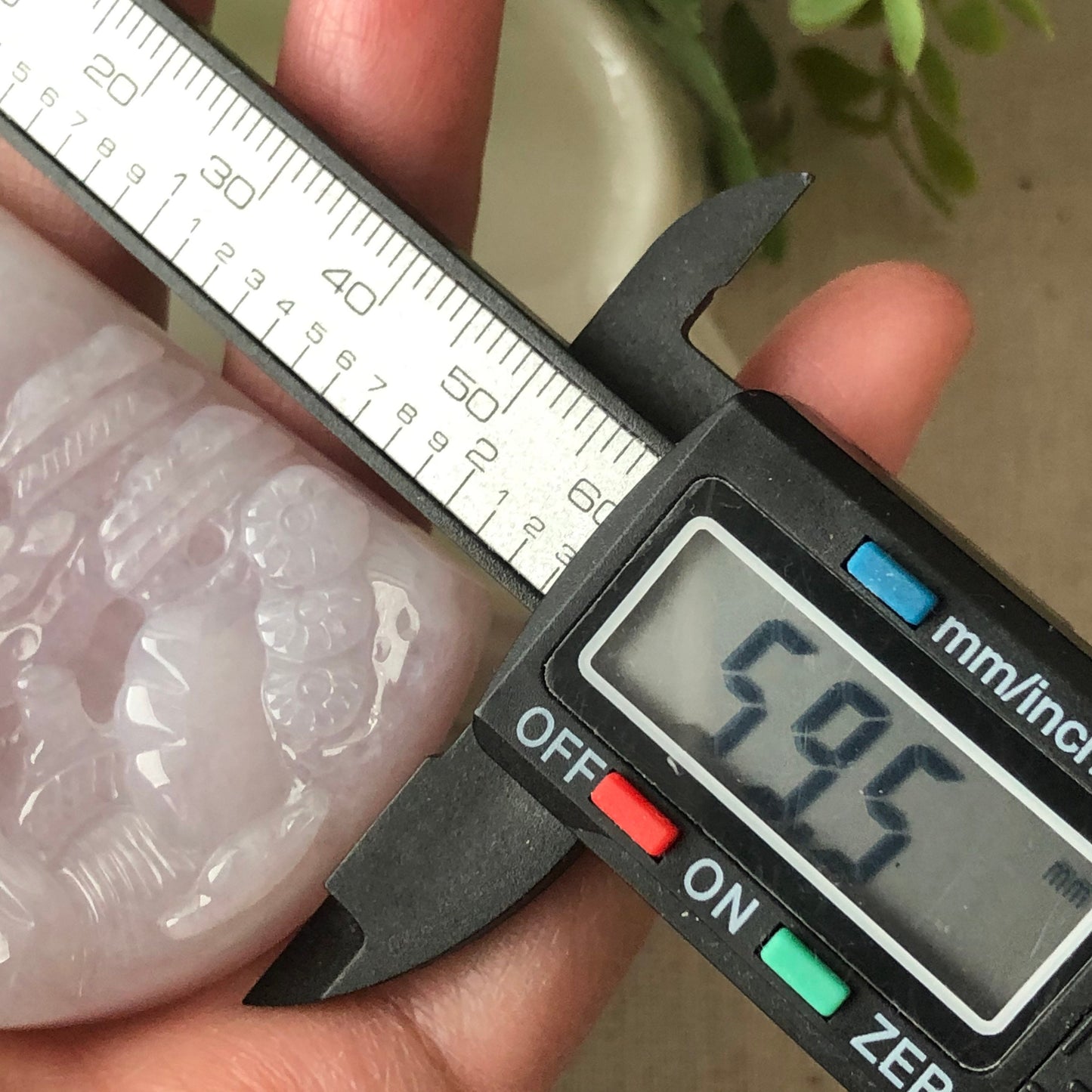 59.5mm Jadeite Jade Icy Light Lavender Pink Carved Landscape Scenery Pendant Neck Rope Tie