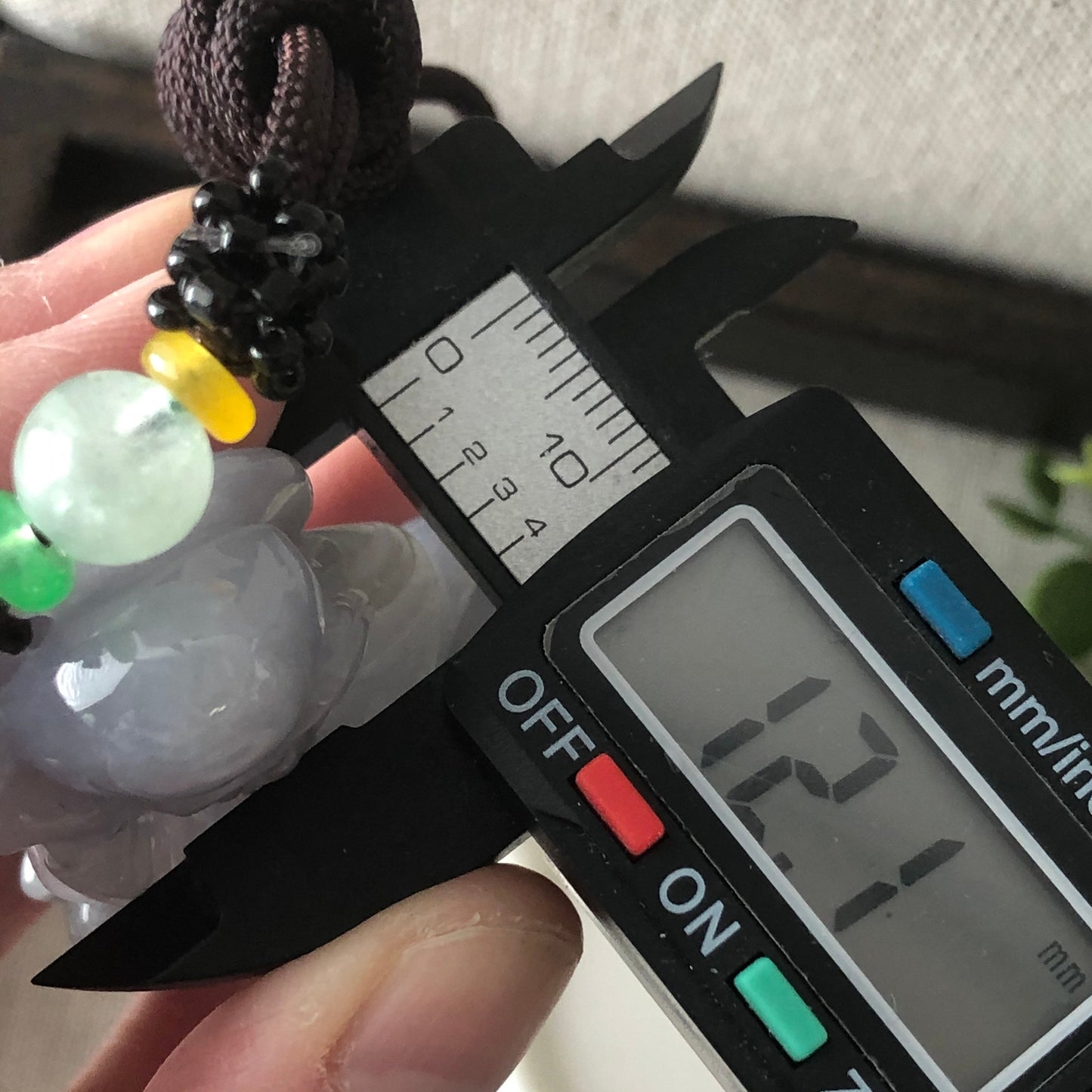 46.4mm Grade A Icy Light Lavender Fine Longevity God Jadeite Jade Carved Pendant