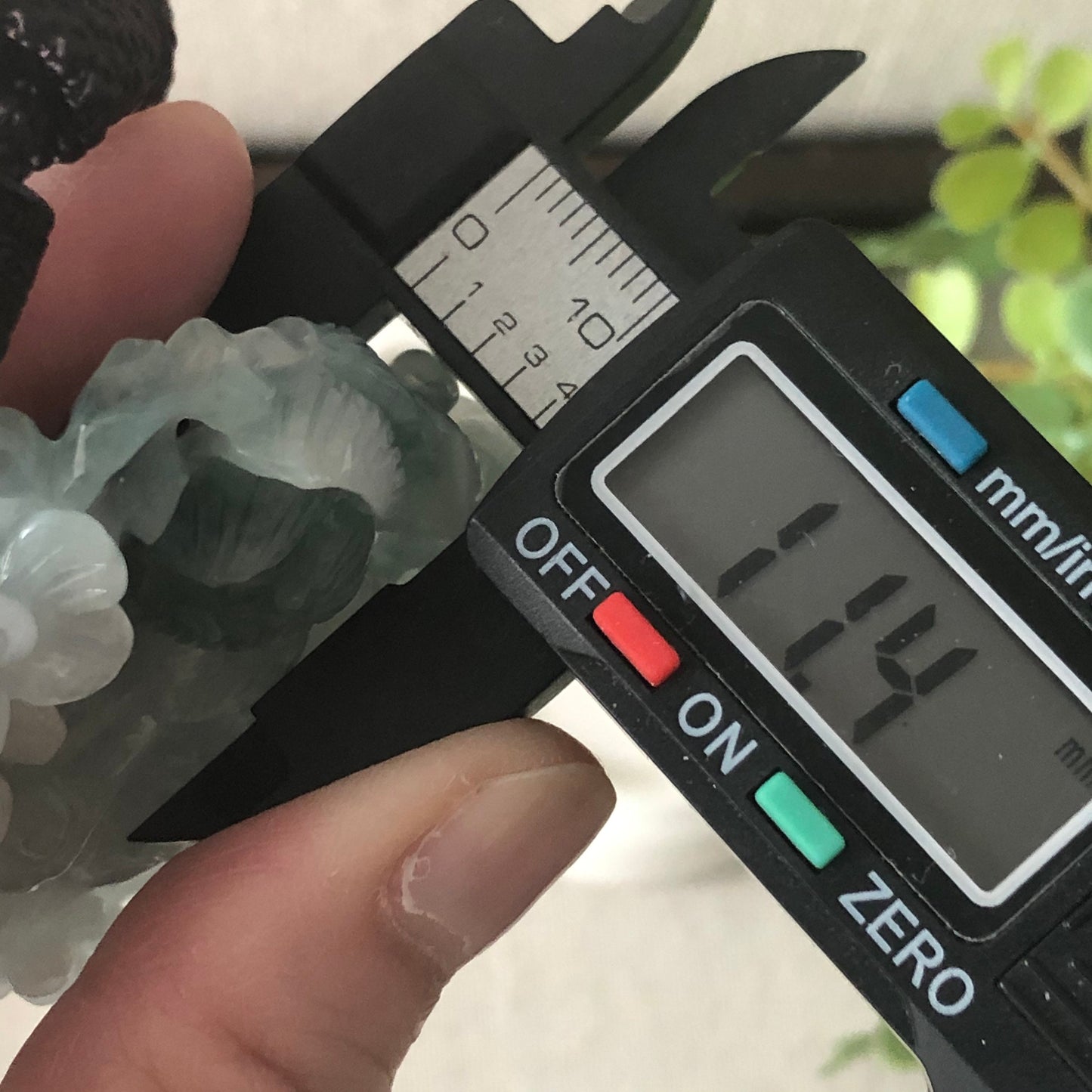 54mm Jadeite Jade Green 3D Carved Bird of Paradise Flowers Pendant RARE