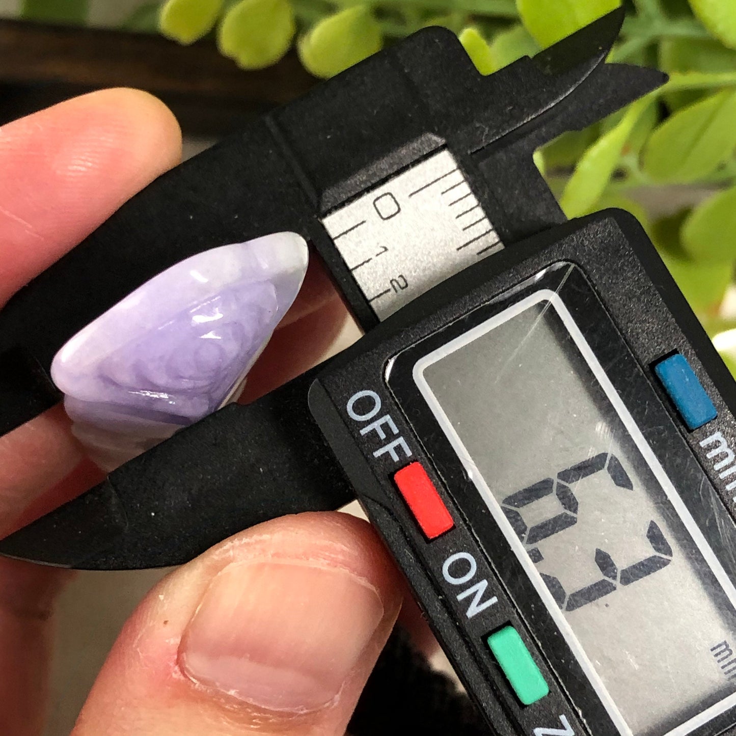 47.2mm Jadeite Jade Lavender Gradient Carved Flower Pendant