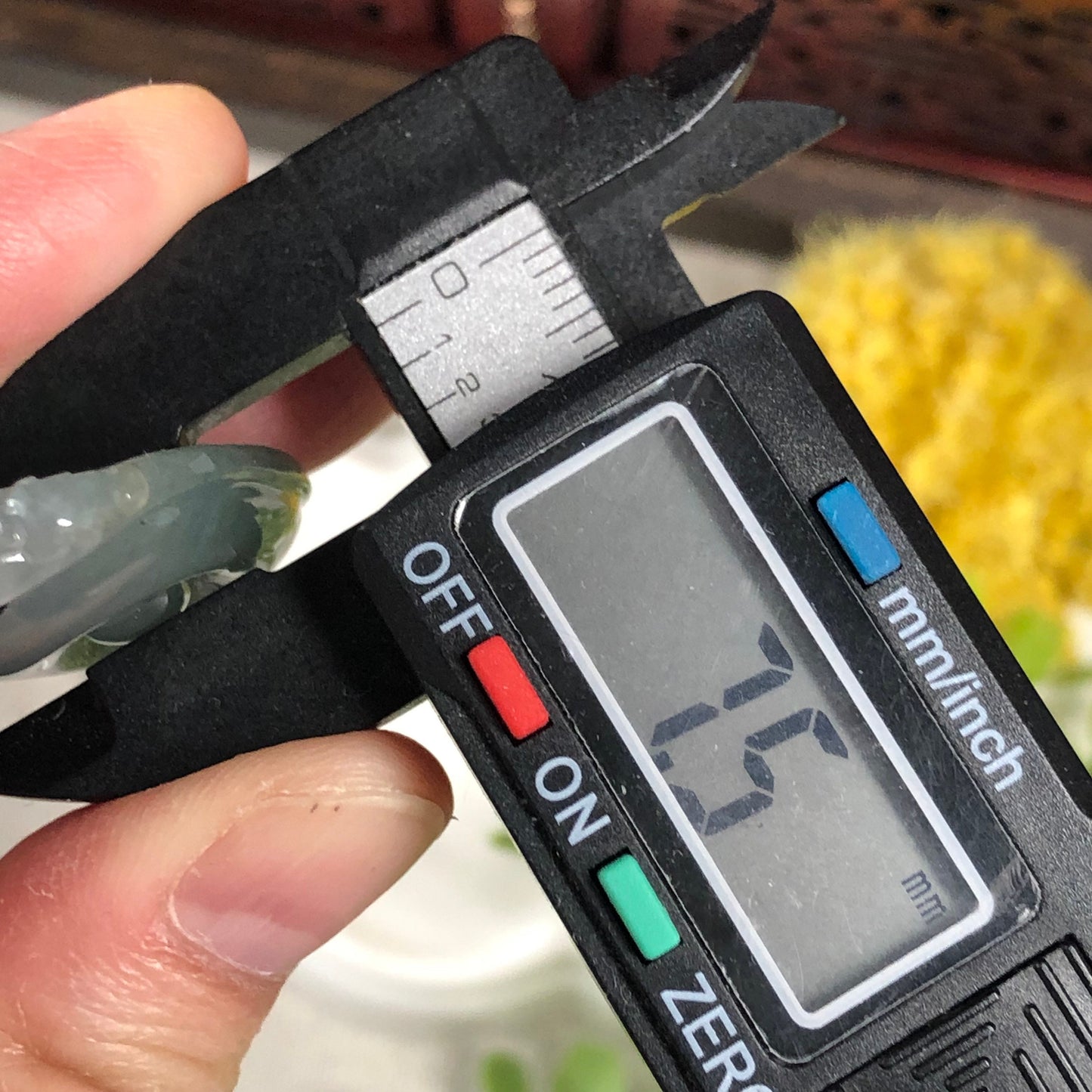 31.4mm Jadeite Jade Icy Blue Green Carved Pendant RARE