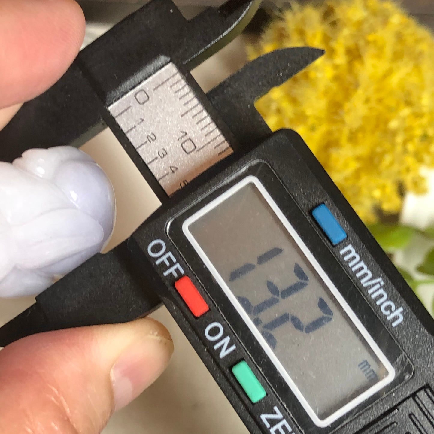 34.8 mm Jadeite Jade Lavender 3D Carved Rabbit Bunny Charm Pendant