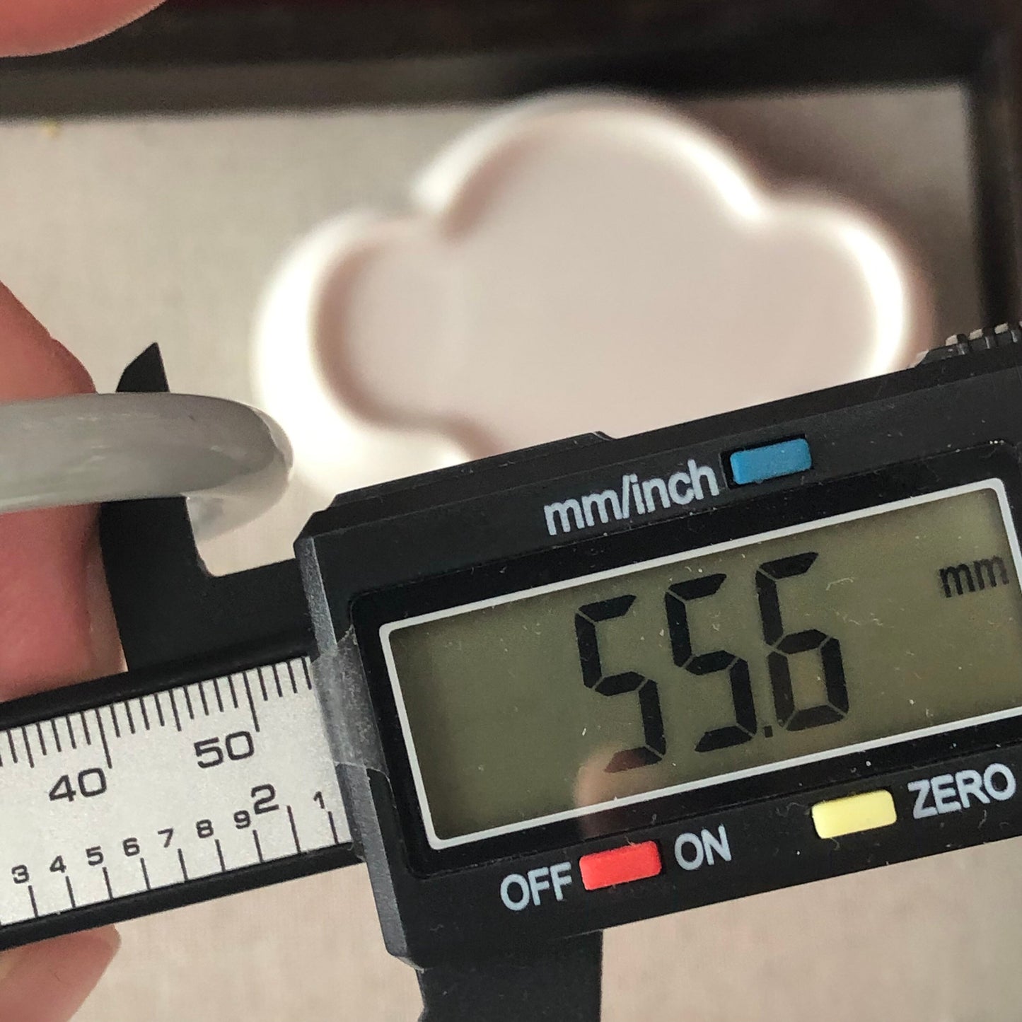 55.6mm Grade A Icy Tint Blue Jadeite Jade Bangle