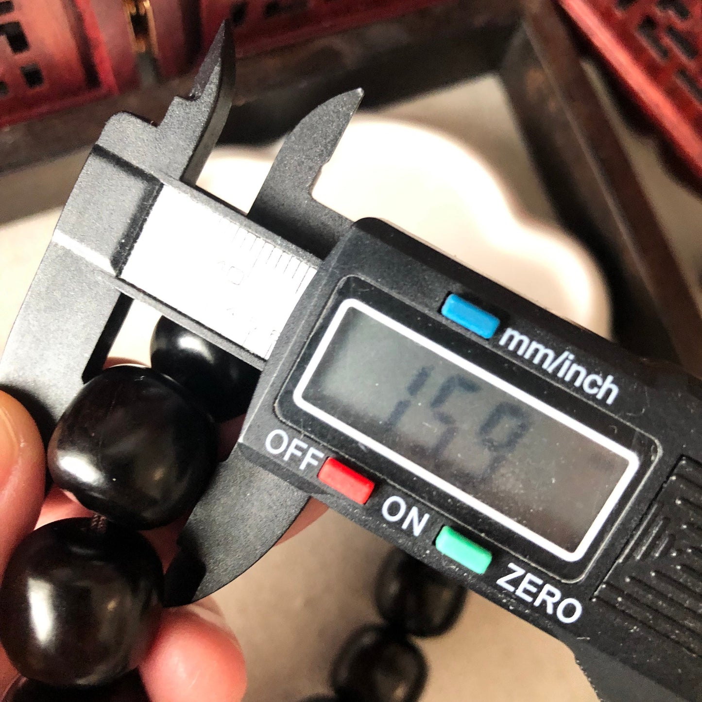 15.9 mm Wooden Long Bead Bracelet 14pcs.