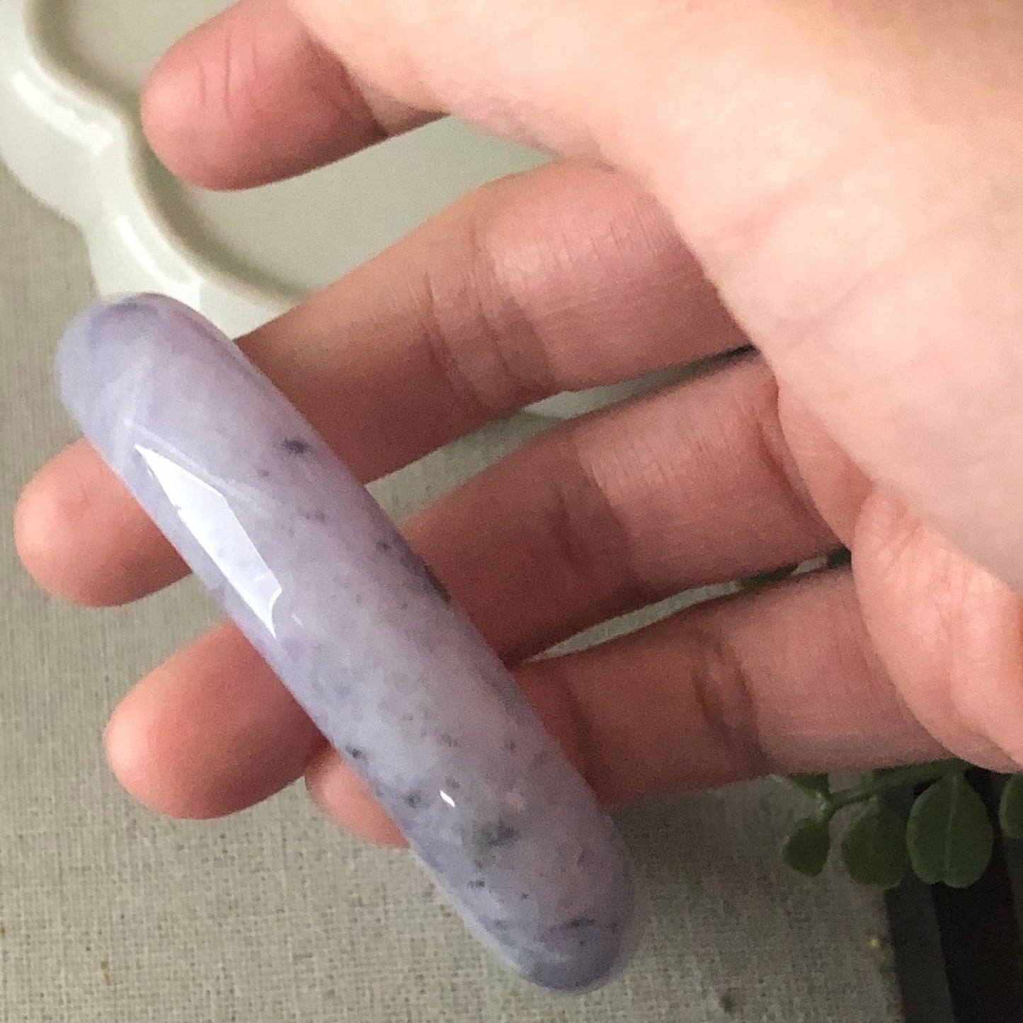 57mm Jadeite Jade Earthy Wuji Lavender Bangle