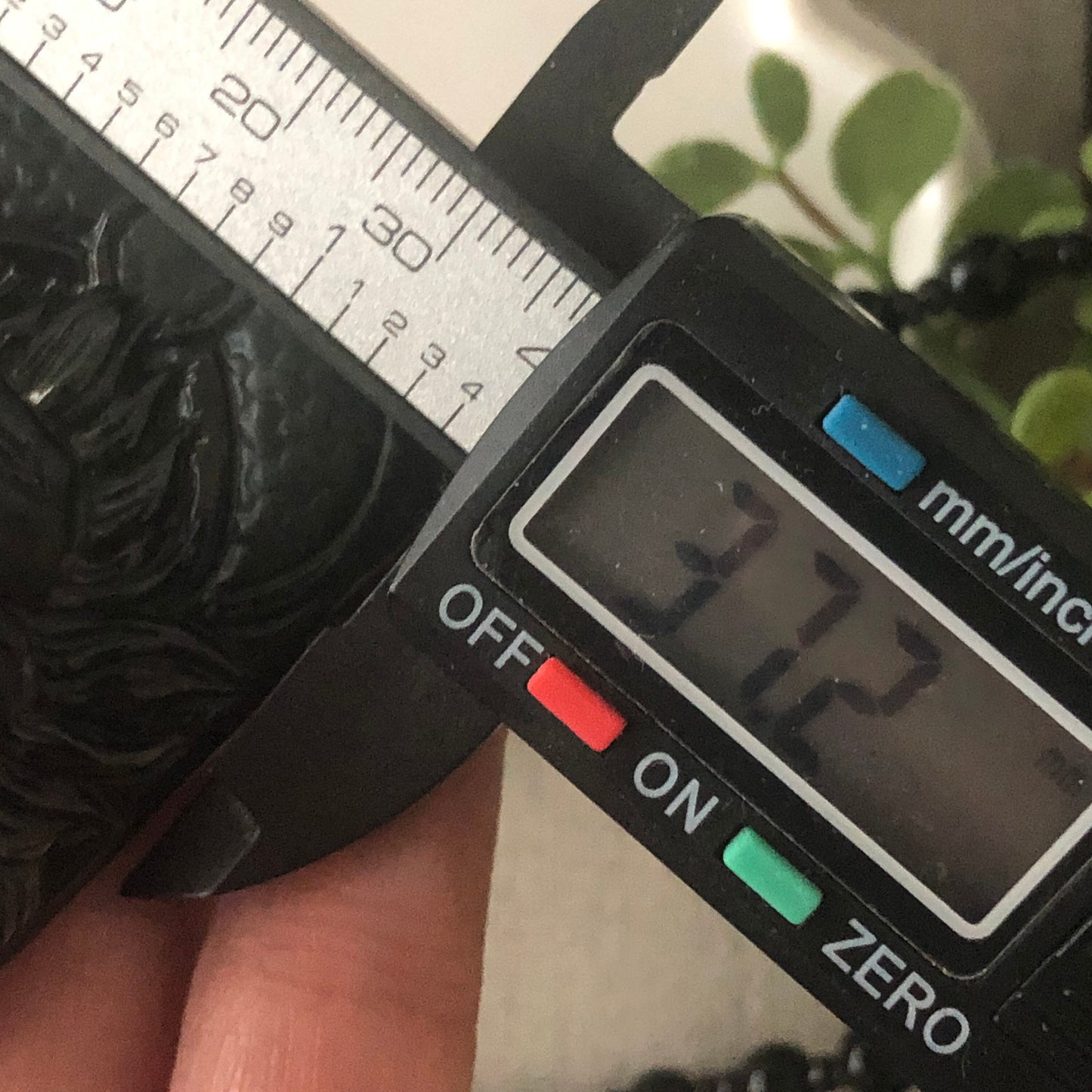 63.1 mm Green Black Jadeite Jade Carved Monkey King Pendant