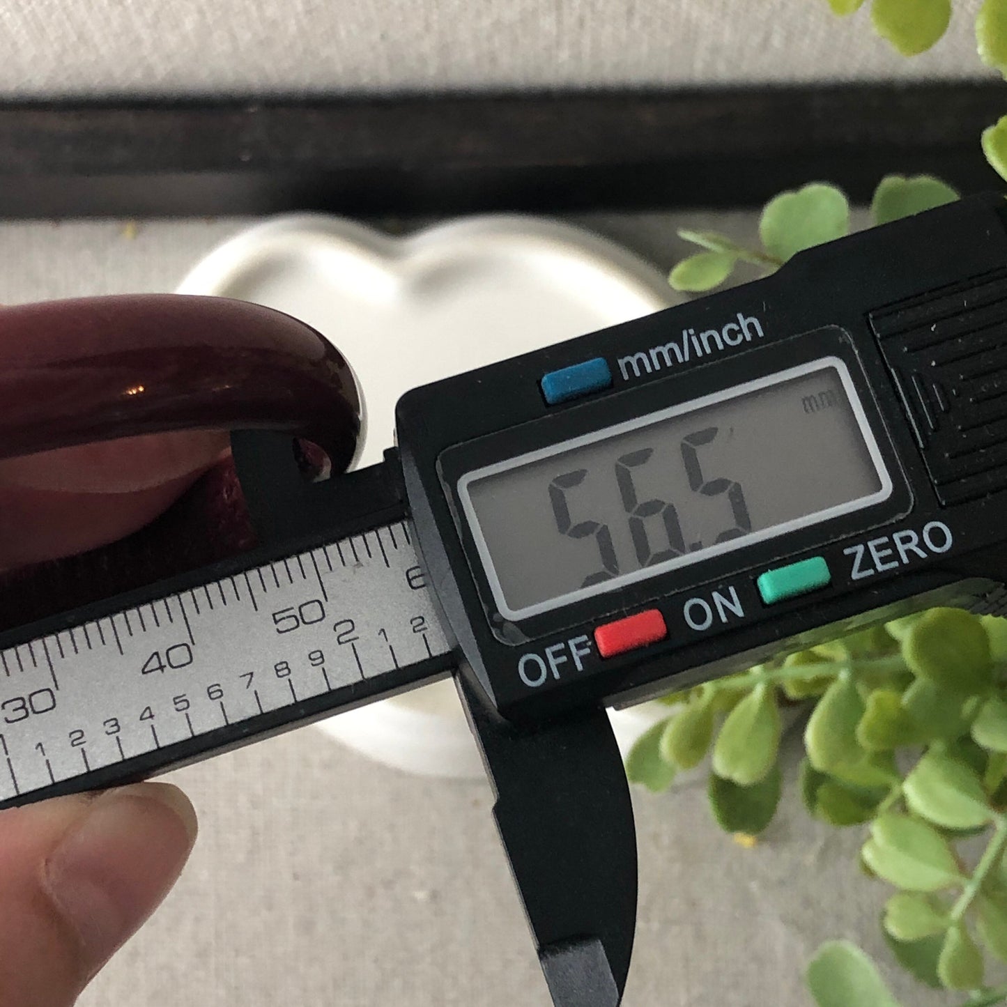 56 mm Imperial Purple Cinnabar Bangle with Carved Six Word Blessing in the Inner side