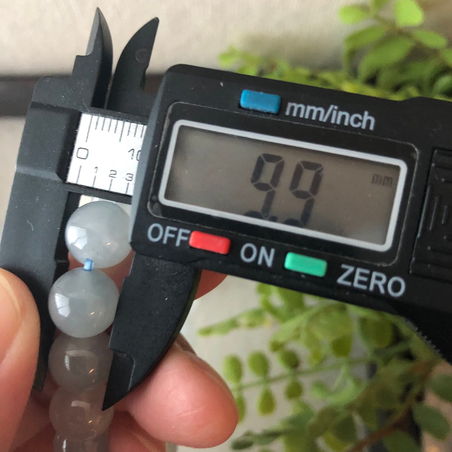 10mm Icy Glutinous Moist Sky Blue Jadeite Jade Bead Bracelet