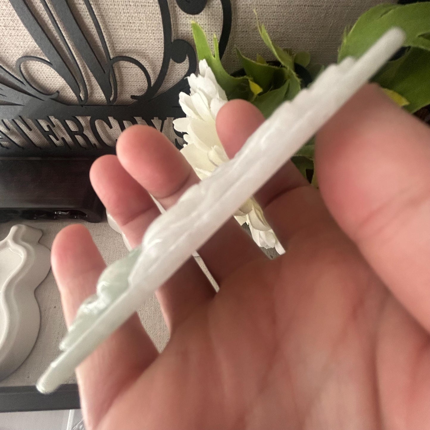 71 mm Jade Carved Happy Buddha Lucku Toad Pendant